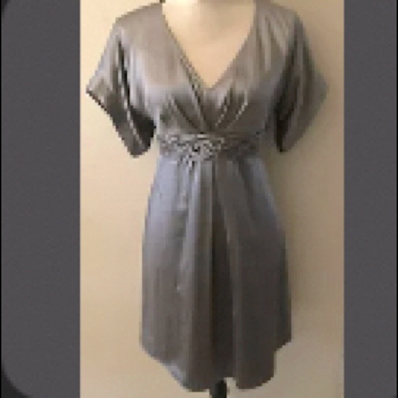 Ted Baker Silk Pewter dress size 2 - Picture 1 of 6
